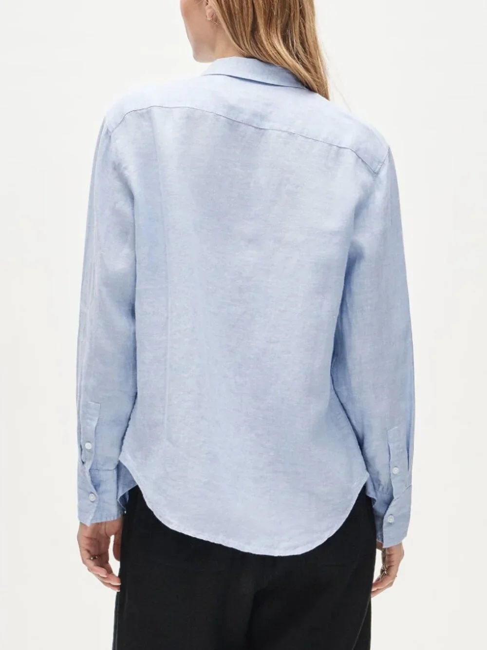 NWT J. Crew Tall Garçon Classic Shirt Baird McNutt Irish Linen French Blue 12T